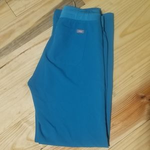 Figs Teal Livingston scrub pants